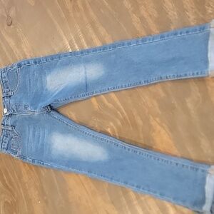 SHEIN Light Blue Ankle Jeans
